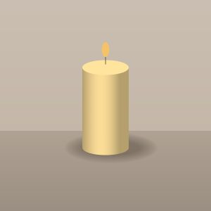 Beeswax candle